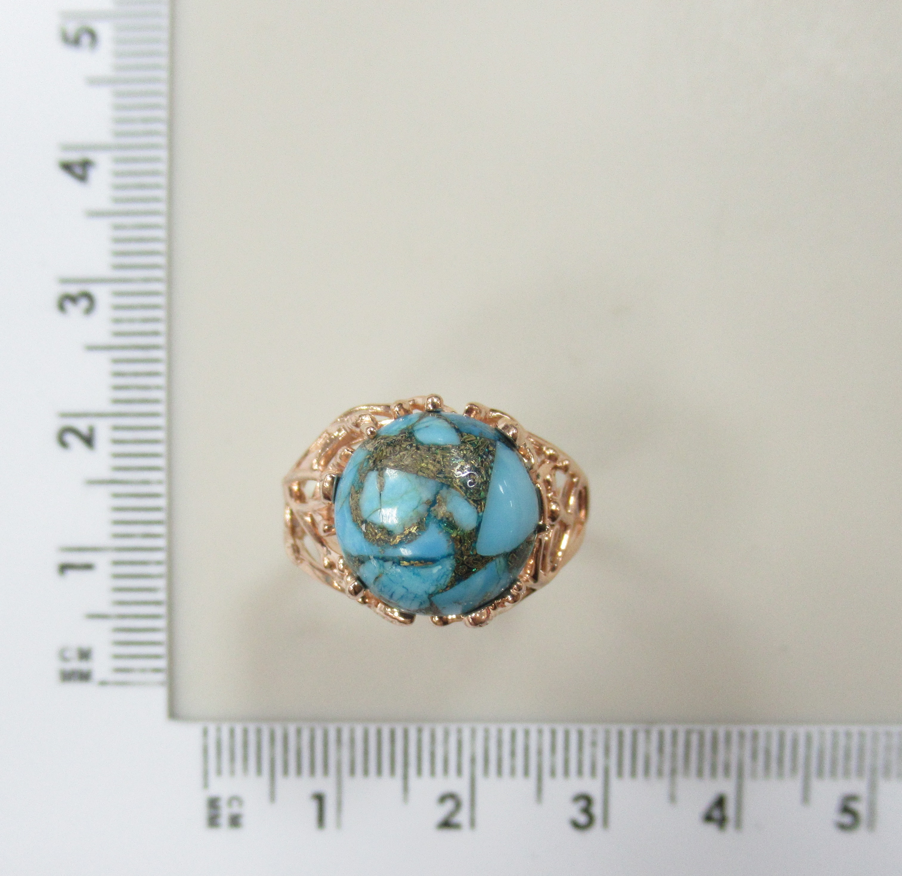 Серебряное кольцо с бирюзой